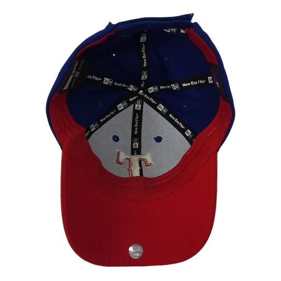 New Era Fits Texas Rangers MLB Baseball Strapback Cap Trucker Blue Red Hat - Picture 5 of 12